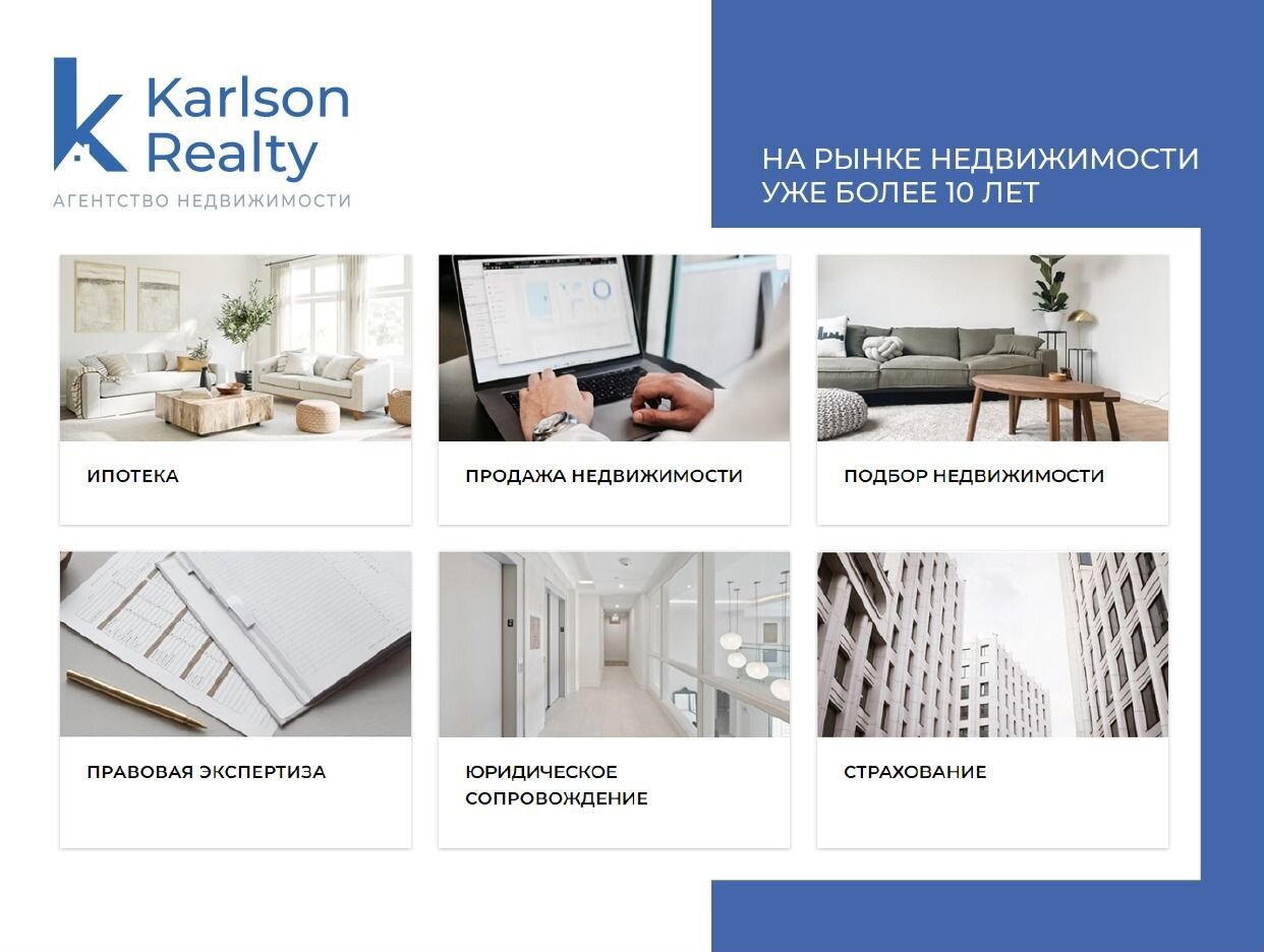 Karlson Realty. Профиль пользователя на Авито