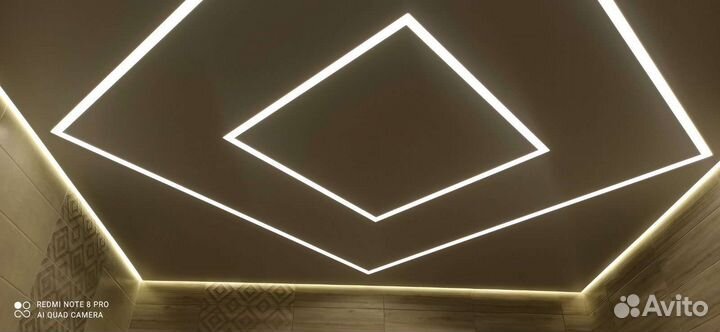 Натяжные потолки.Слив воды.Ремонт потолков.Договор