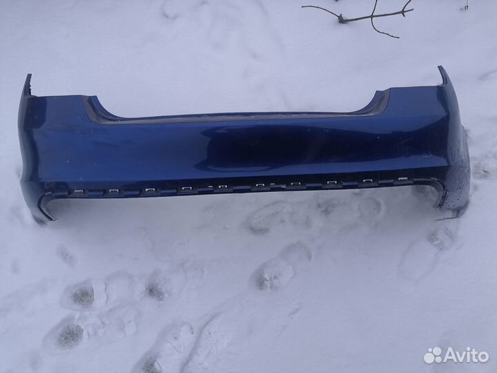 Задний бампер на skoda rapid