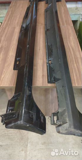 Накладки на пороги Мазда 3 BK Sport