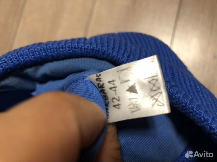 Шапка осень-зима с натуральным помпоном р.42-44