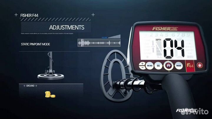 Металлоискатель Fisher F44 +допы. грунтовый Тверь