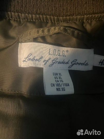 Бомбер H&M оливковый