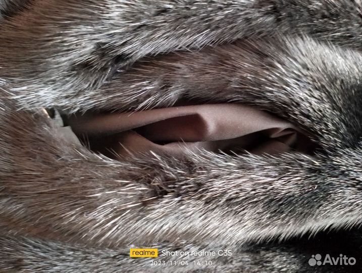 Шуба норковая с капюшоном 46 48 бу