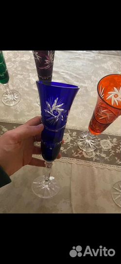 Бокалы цветные