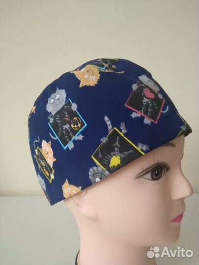 Медицинская шапочка на липучке