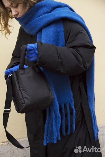 Новый яркий теплый шарф - плед