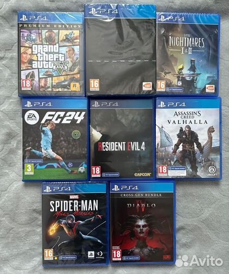 Игры на ps4 (диски )