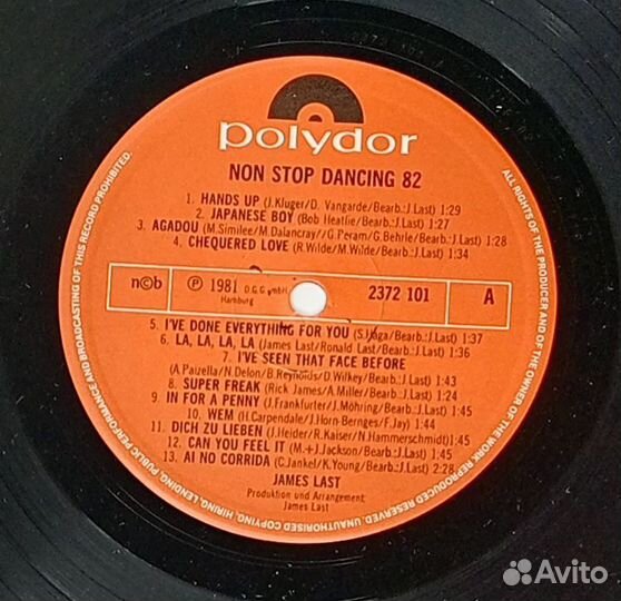 LP James Last – Non Stop Dancing '82 Germany 1981