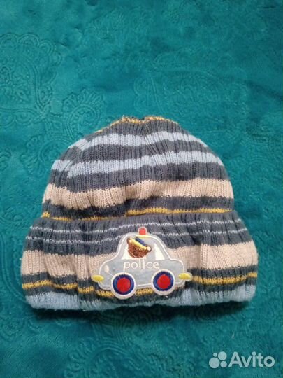 Шапка и шарфик на мальчика 2-3 лет