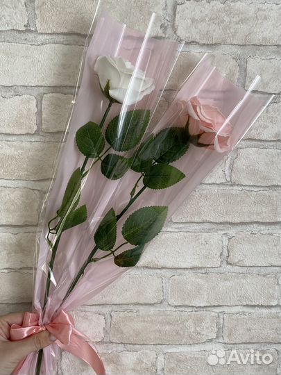 Букет комплимент из мыльной розы