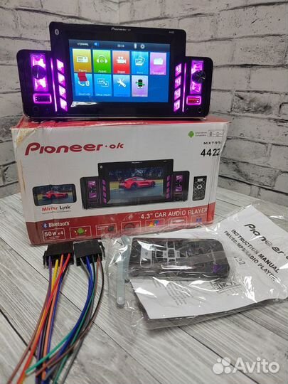 Магнитола 1 din Pioneer с экраном