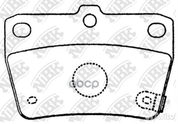 Колодки тормозные дисковые задн. toyota Rav4 ZC