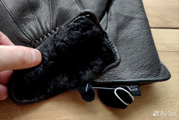 Зимние Перчатки из натуральной кожи оленя мутон
