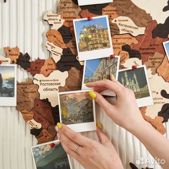 Деревянная карта России