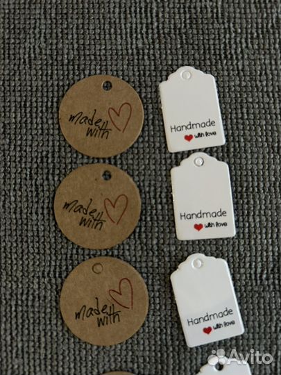 Крафтовые бирки