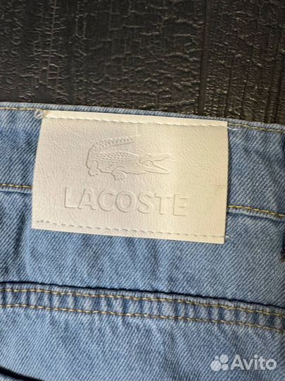 Джинсы lacoste с крокодилом