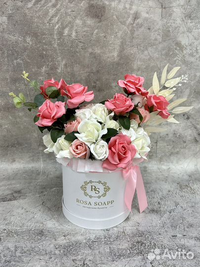 Букет из мыльных роз