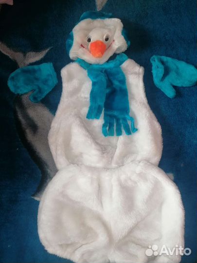 Новогодний костюм снеговик 104