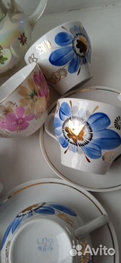 Чайные сервизы СССР и ГДР, предметы. 1960-70 годы