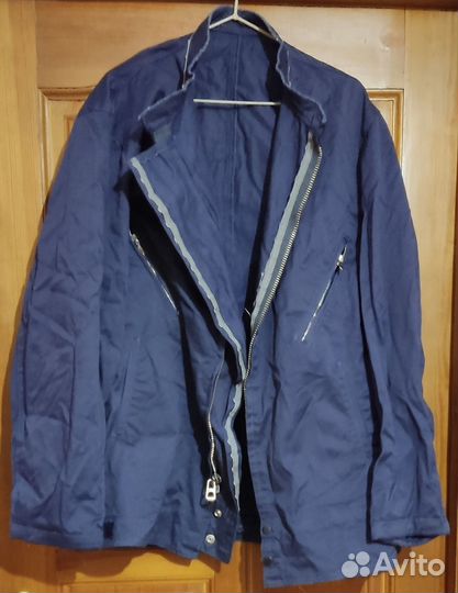 Летная куртка +ползунки меховые синие авиации СССР