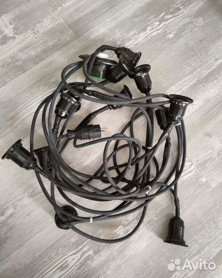 Ретро/лофт гирлянда 9,5 метров с регулировкой ярко