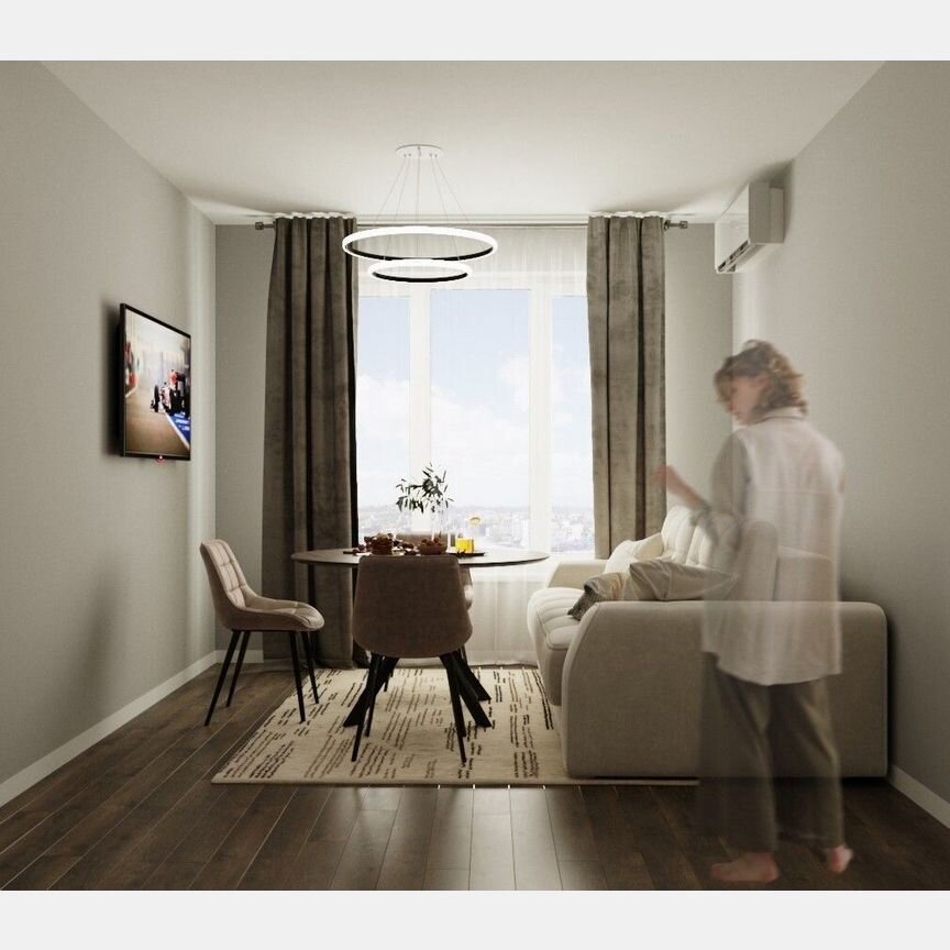 1-к. квартира, 41,1 м², 2/8 эт.