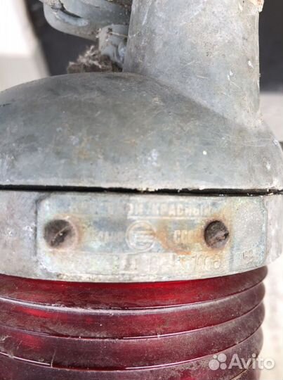 Фонарь круговой красный корабельный