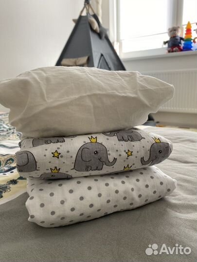 Простынь на резинке 120х60 (3 шт)