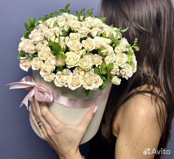 Букеты из кустовой розы. Круглосуточная доставка