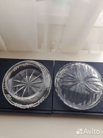 Хрустальная шкатулка для украшений или конфет СССР