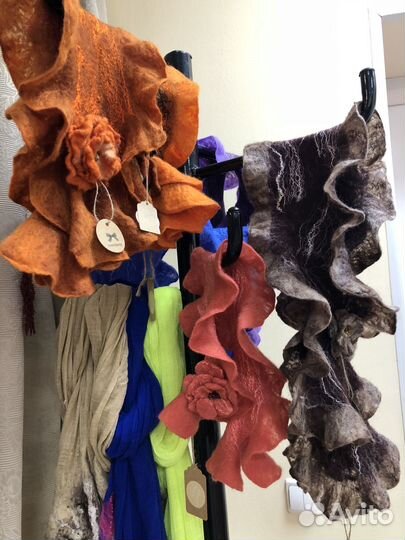 Горжетки- шарфики из натуральной шерсти