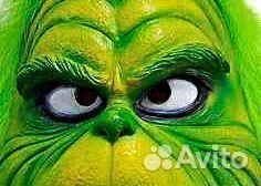 Маска Гринч карнавальная латекс