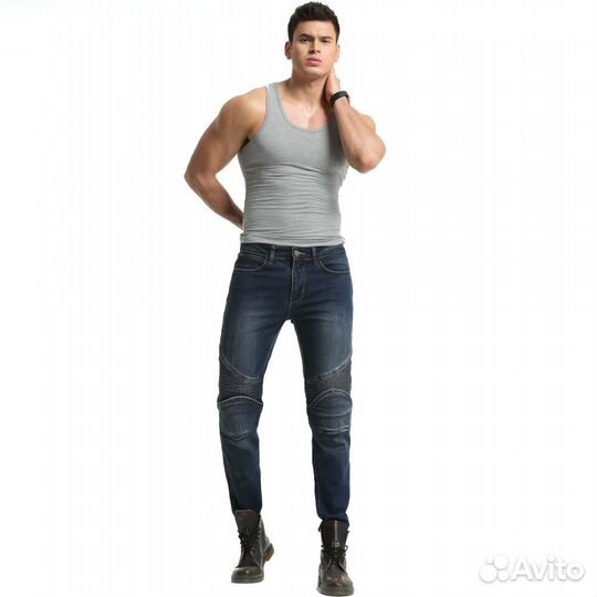 Мотоджинсы мужские