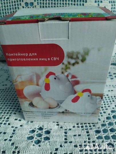 Контейнер для приготовления яиц в свч