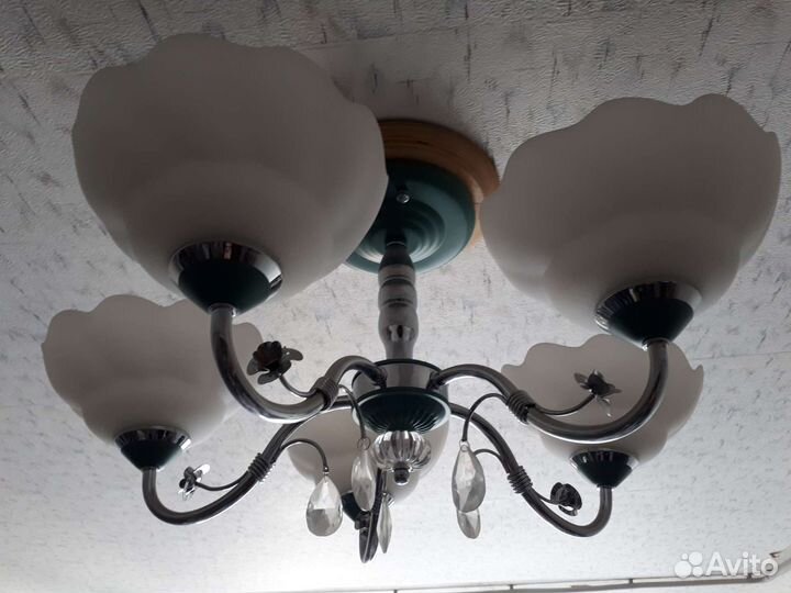 Люстра потолочная большая бу