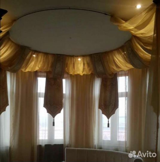 Пошив штор. Римские шторы.Развеска