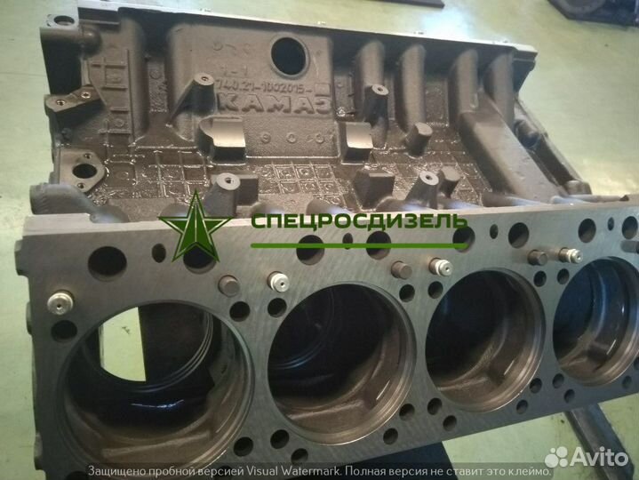 Блок цилиндров 740.10 двигателя камаз №428