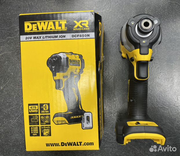 Бесщёточный импульсный шуруповерт Dewalt 18 DCF850