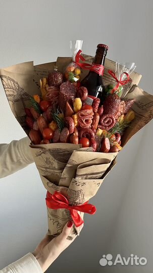 Сырно-колбасный букет; день отца