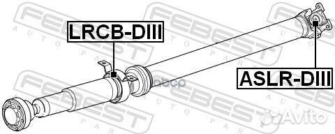 Подшипник опоры карданного вала lrcbdiii Febest