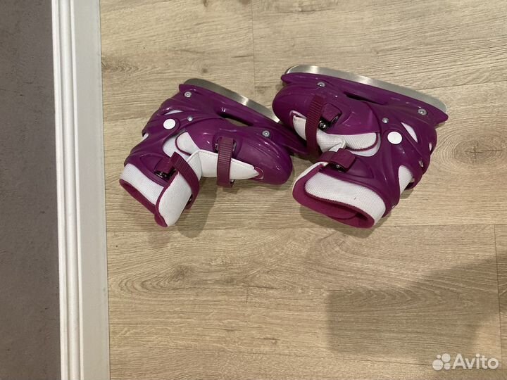 Коньки детские раздвижные р. 30-33 б/у
