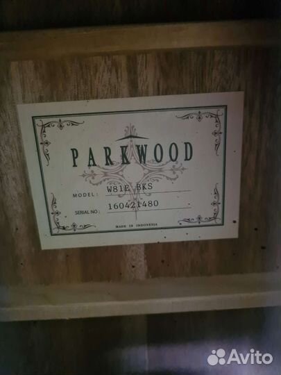 Гитара Электроакустическая parkwood W81E BKS