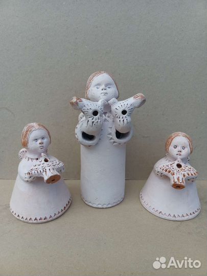 Унечская народная глиняная игрушка-свистулька