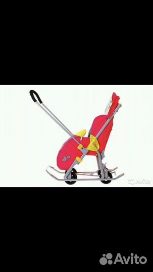 Санки-коляска Ника 7, с колёсами