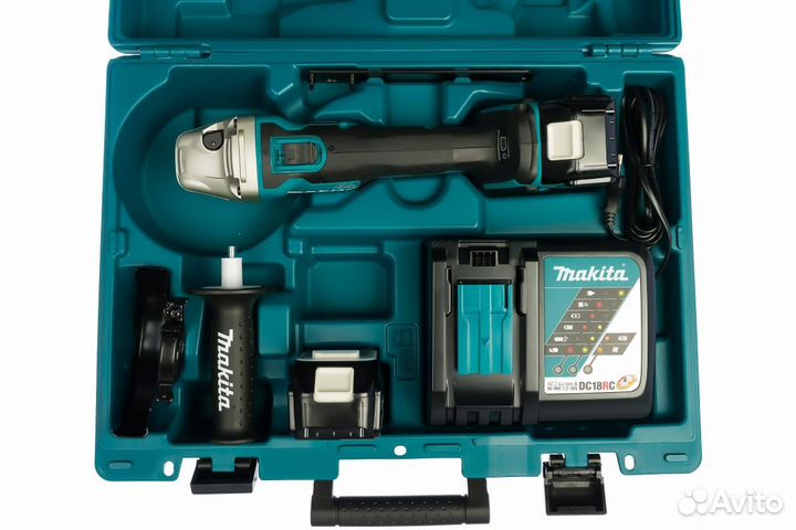 Аккумуляторная шлифмашина Makita LXT DGA504RME