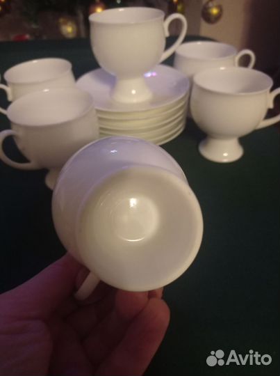 Сервизы чайно/кофейные, костяной фарфор лфз. Новые