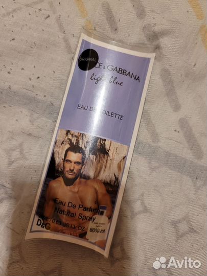 Мужская туалетная вода dolce gabbana