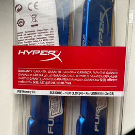 Оперативная память Kingston Hyperx Fury ddr3