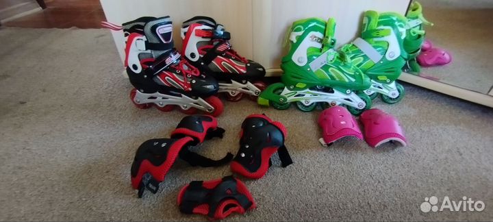 Роликовые коньки раздвижные 34-37